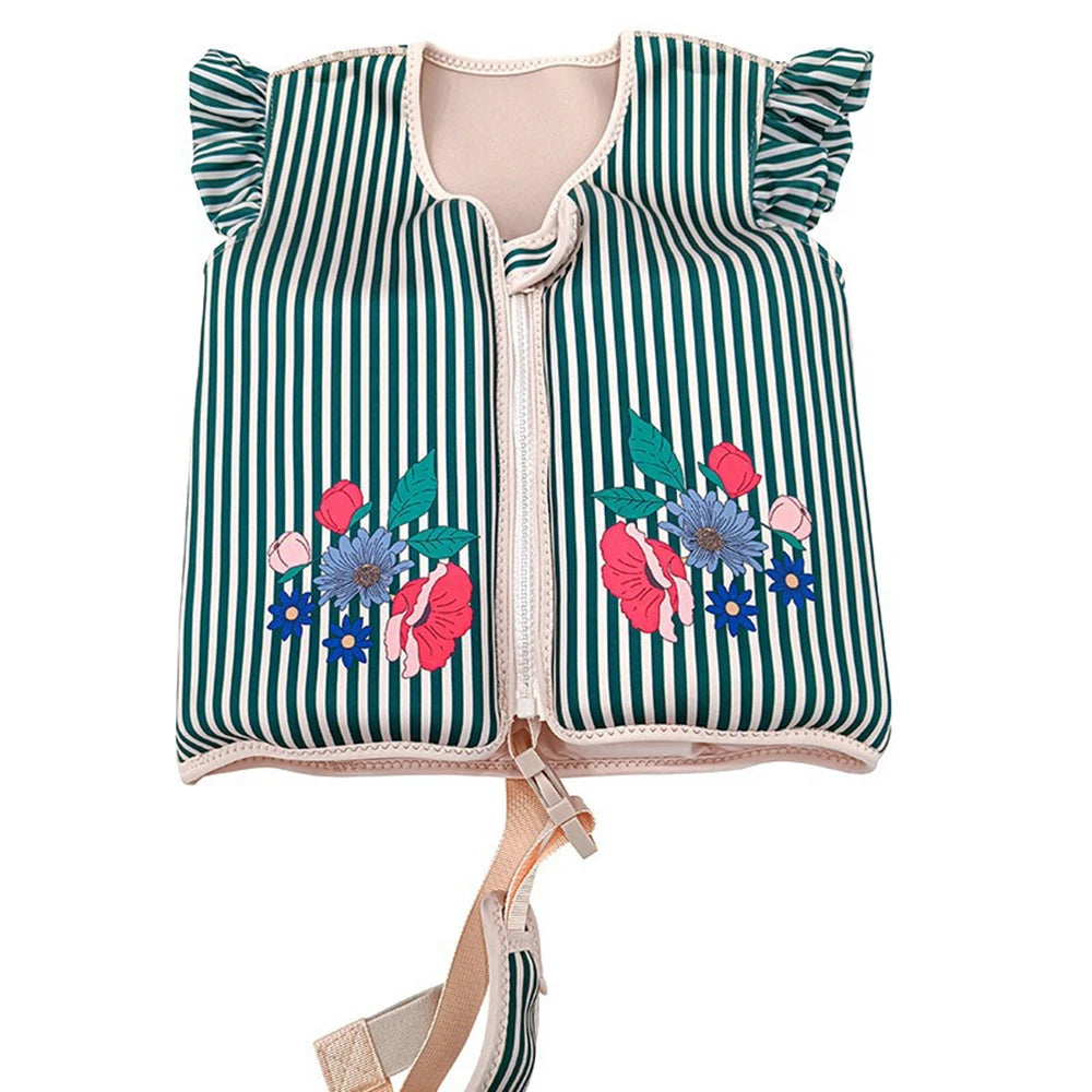SWROW 1-6 Years Children Swim Safety Assisted Buoyancy Vest Toddler Swimming Training Kayak Beach Watersports Swimwear