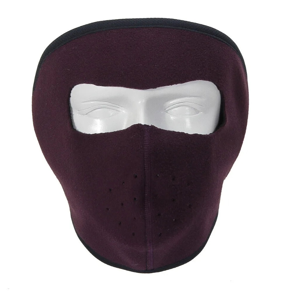 Mens Women Balaclava Warmer Fleece Sports Ski Winter Windproof Full Face Mask Outdoor Warmth Thickened Neck Ear Protection
