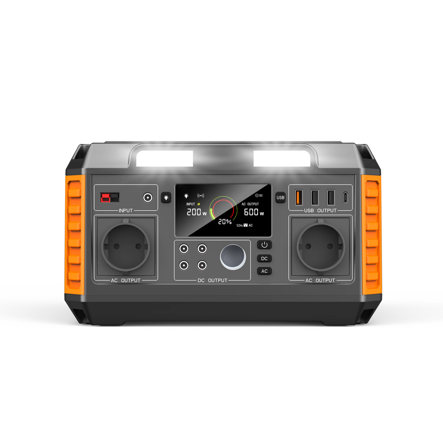 EASUN POWER Portable Power Station 300W 600W Solar Generator Quick Charge AC Outlets for Outdoor Camping RV Home LiFeP04 Battery