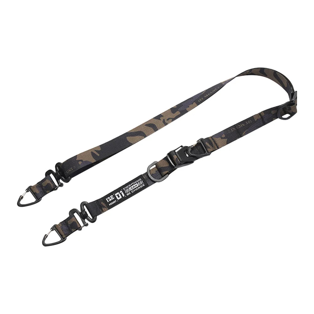 Outdoor Camping Molle Sling Shoulder Strap with Hanging Ring Multifunction Crossbody Bag Strap Adjustable Crossbody Strap