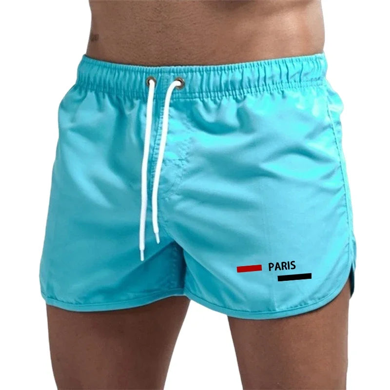 Quick Drying Mens Beach Shorts Printing Fashion Football Sports Shorts Casual Jogging Sweatpants Surf Shorts Summer Swim Trunks