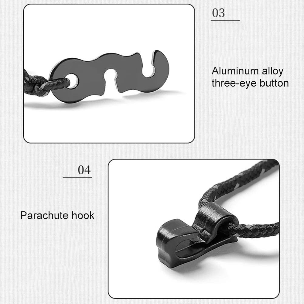 3 M Camping Stretch Clothesline With 12 Clips Hanging Laundry Drying Rope Adjustable Clothes Line Windproof Travel Clothesline