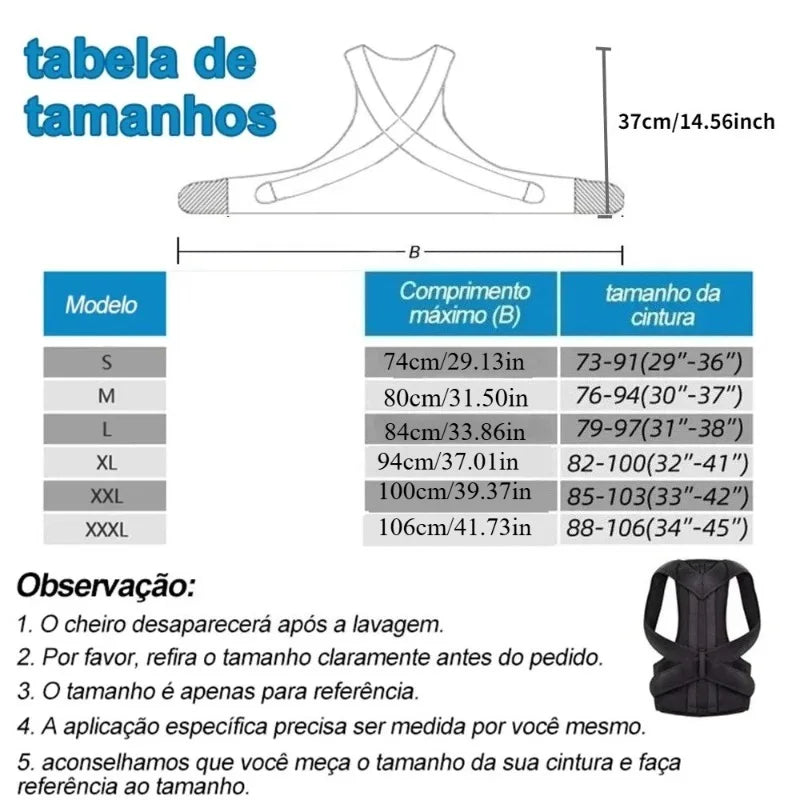 Reinforced Belt Lumbar Column Posture Corrector Vest Adjustable Back Support Strap Shoulder Spine Brace Neck Stretcher Trainer