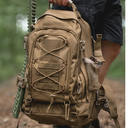LQARMY 65L Outdoor Tactical Backpack Men's Outdoor Hiking Bag Large Capacity Military Army Bags Travelling Camping Rucksack