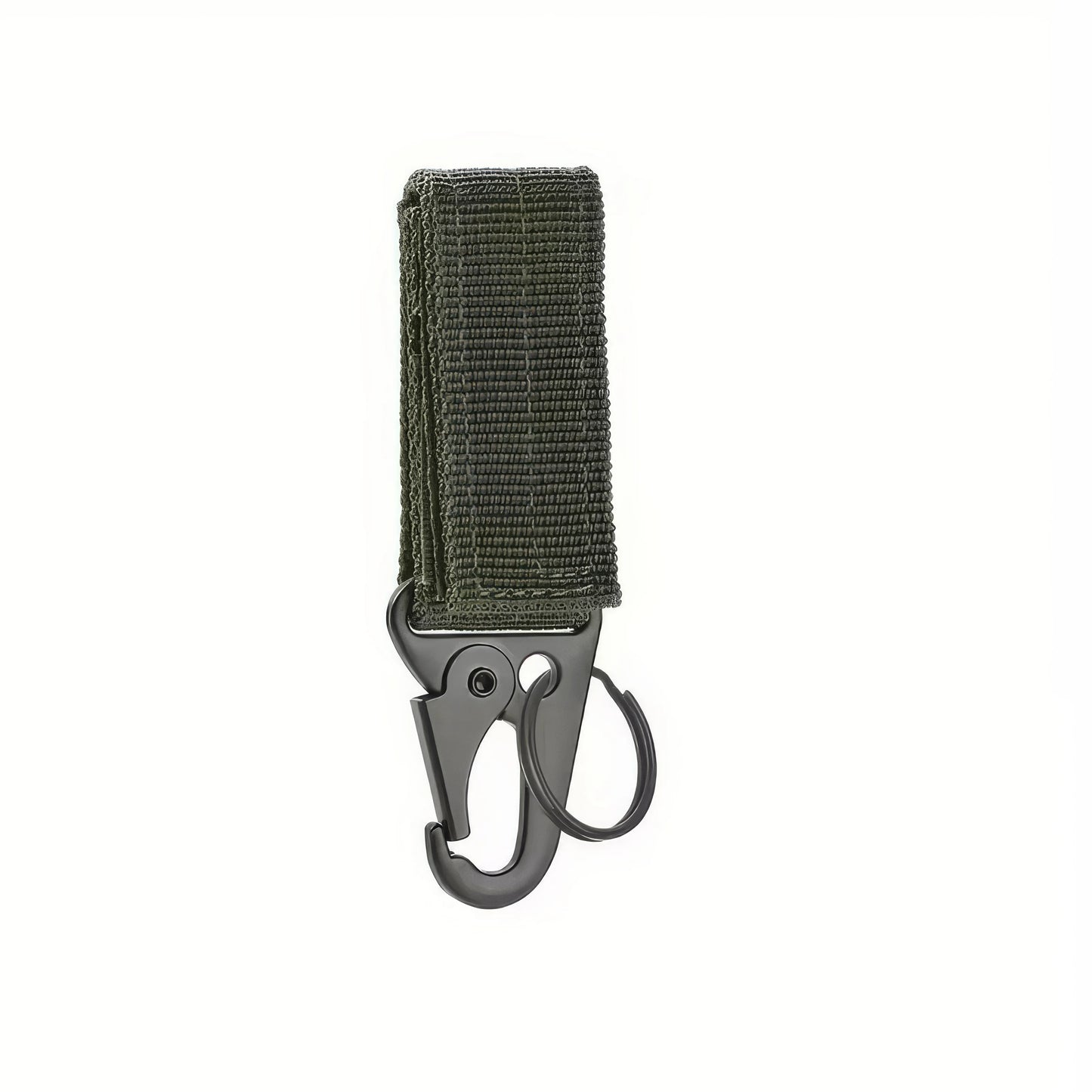 1 Piece of Nylon Tactical Clip Black/green, Outdoor Tactical Equipment, Key Buckle Velcro, Suitable for Outdoor and Daily Wear
