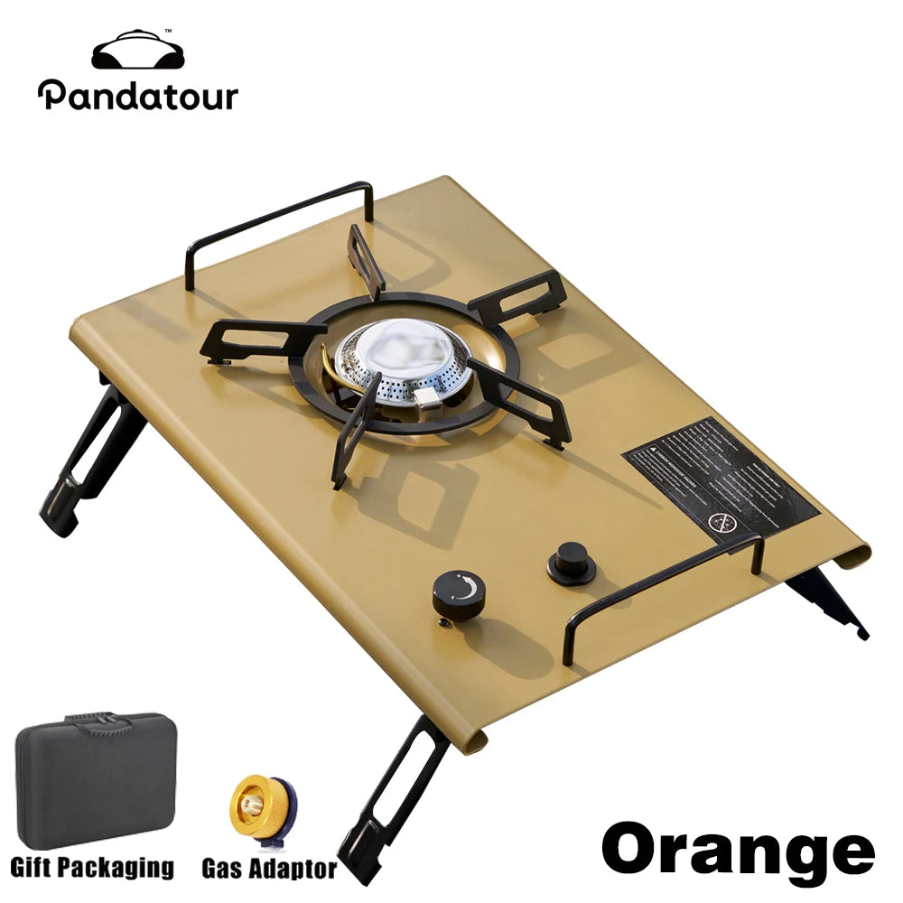 Pandatour 2025 IGT Outdoor Camping Furnace Stove Folding One-touch High Firepower Stove Suitable For Terraces Camping Stove