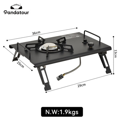 Pandatour 2025 IGT Outdoor Camping Furnace Stove Folding One-touch High Firepower Stove Suitable For Terraces Camping Stove