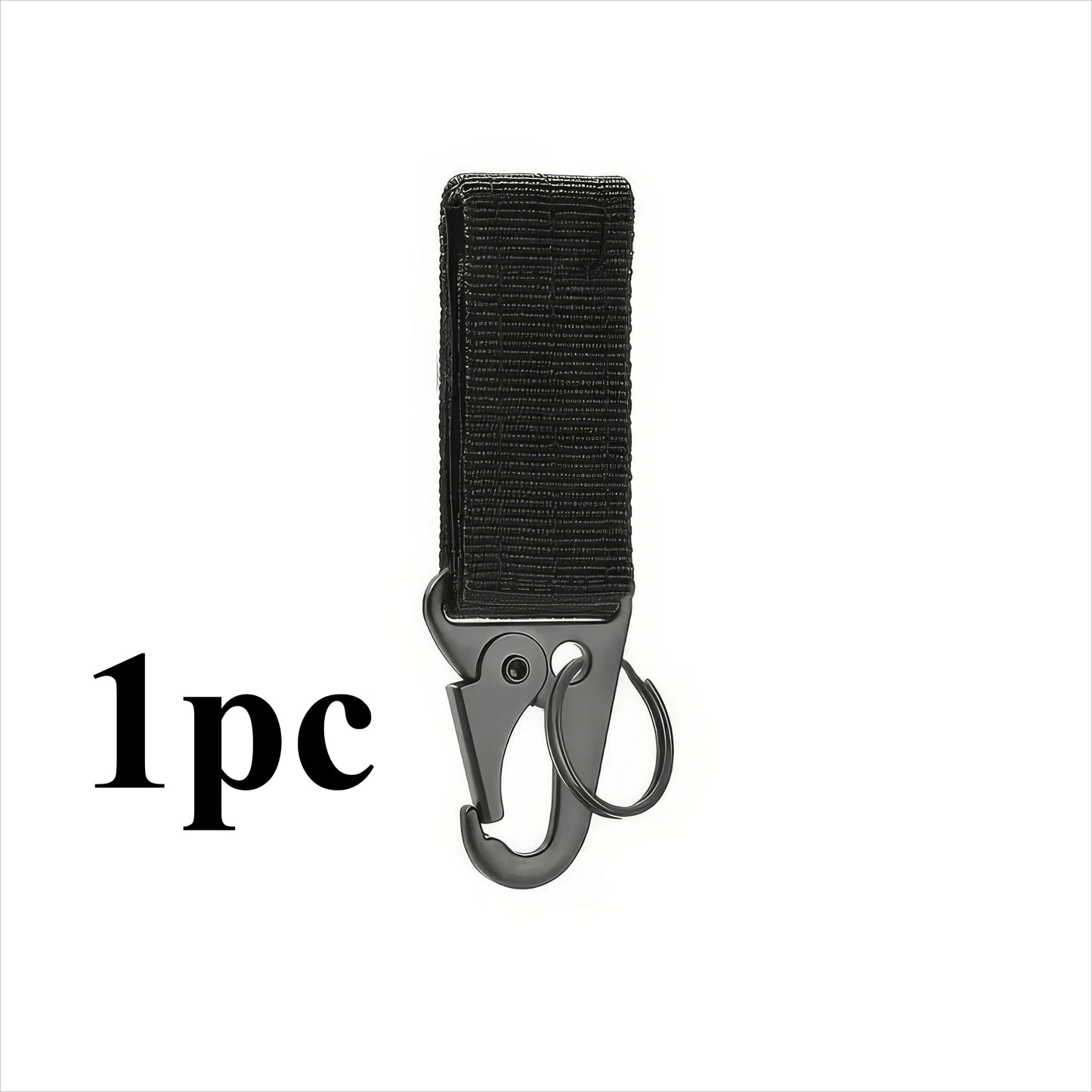 1 Piece of Nylon Tactical Clip Black/green, Outdoor Tactical Equipment, Key Buckle Velcro, Suitable for Outdoor and Daily Wear