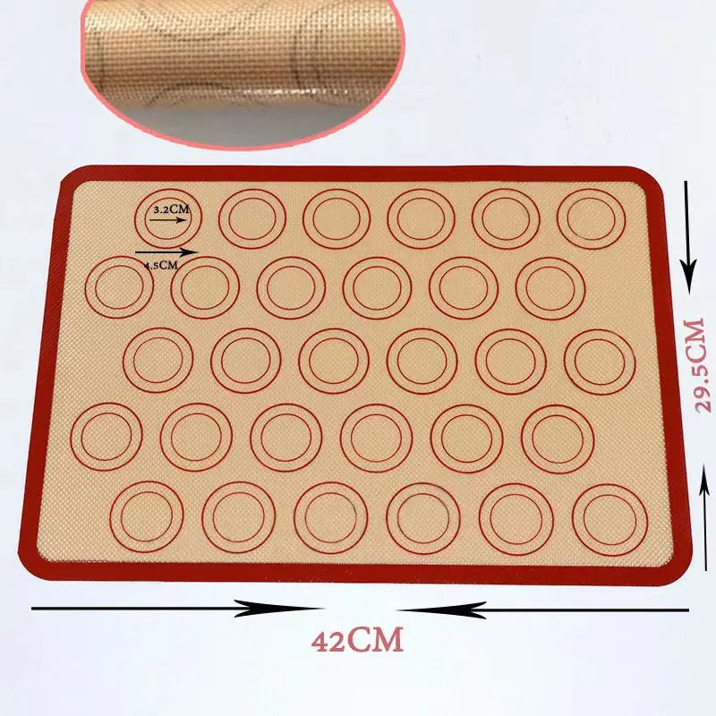 BUYYES 1PCS Silicone Baking Mat Kneading Pad Dough Mat Pizza Cake Dough Maker Kitchen Cooking Grill Non-Stick Gadgets Bakeware