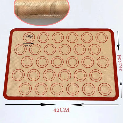 BUYYES 1PCS Silicone Baking Mat Kneading Pad Dough Mat Pizza Cake Dough Maker Kitchen Cooking Grill Non-Stick Gadgets Bakeware