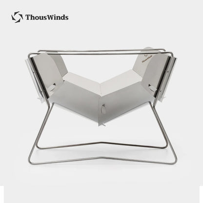 ThousWinds Hanablaze Ultralight Outdoor Foldable Stove Camping Quick-install Wood Stove Fire Pit for Trekking Heating Cooking