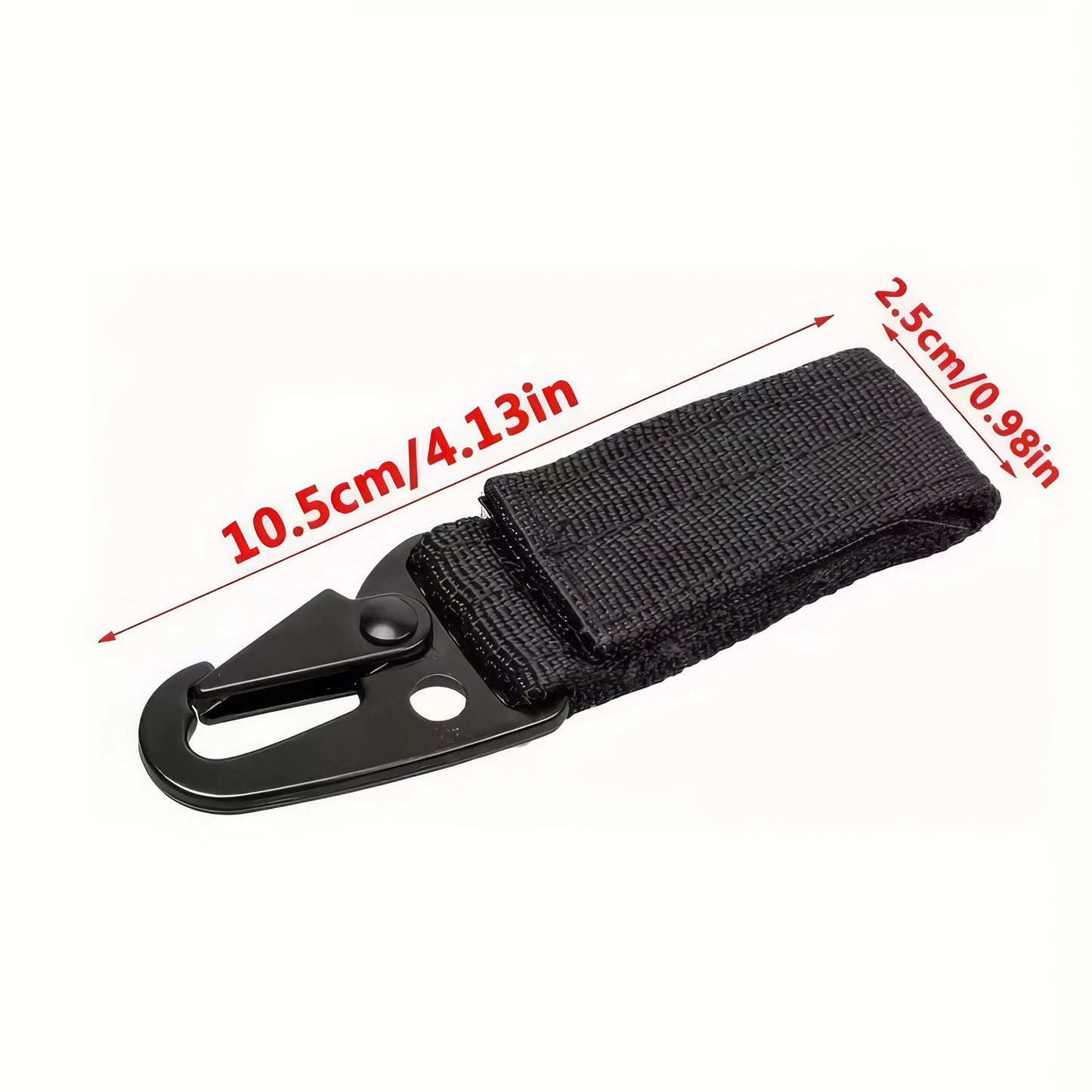 1 Piece of Nylon Tactical Clip Black/green, Outdoor Tactical Equipment, Key Buckle Velcro, Suitable for Outdoor and Daily Wear