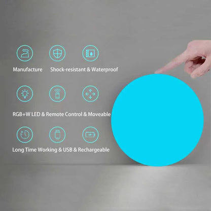 Waterproof LED Garden Ball Light RGB Underwater Light IP68 Outdoor Christmas Wedding Party Lawn Lamps Swimming Pool Floating