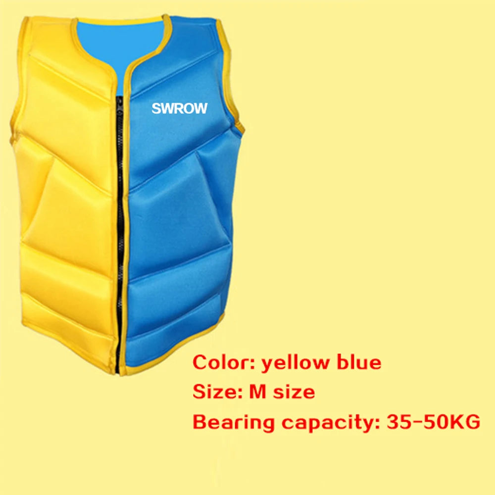 Neoprene Life Vest Adults Surf Life Jacket Ski Motorboats Kayak Raft For Boats Fishing Vest Swimming Drifting Vest Safety Rescue