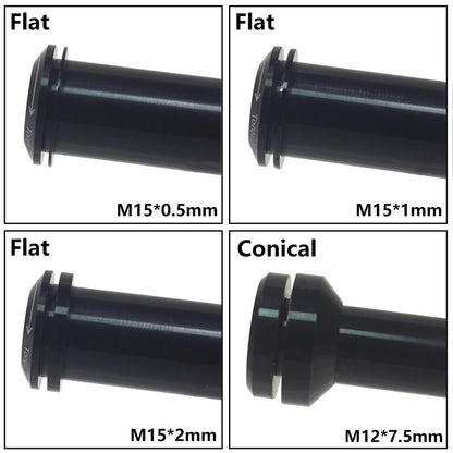 HEPPE MTB Road Bike Thru Axle Washer M12 M15 Axle Spacer Bike Hub Tube Shaft Skewer Spacer 0.5/1/2/3/4/7.5mm Thickness