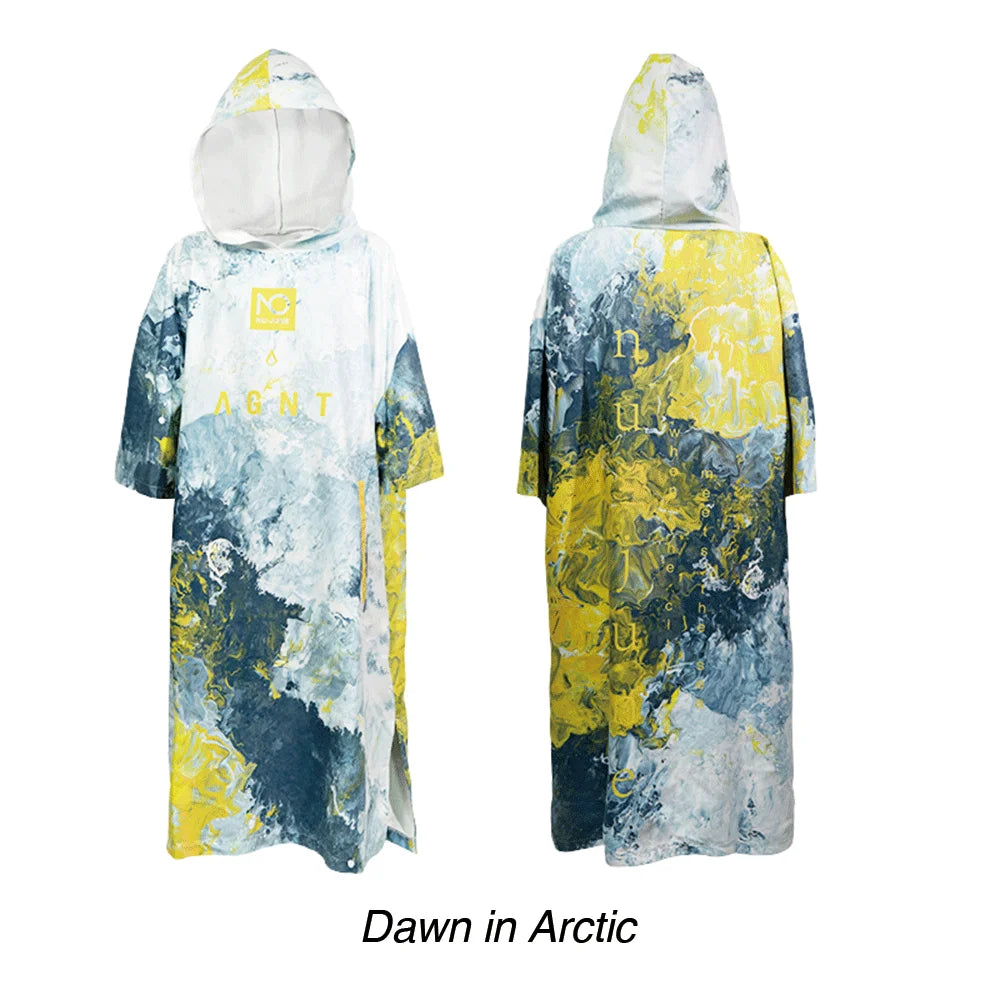 Nu-June-Quick Drying Microfiber Hooded Cloak for Surf, Wetsuit Changing Robe, Poncho Beach Towel, Quick Drying, Sports, Nu-June