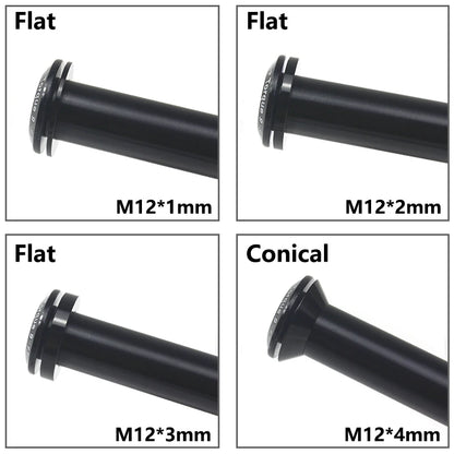 HEPPE MTB Road Bike Thru Axle Washer M12 M15 Axle Spacer Bike Hub Tube Shaft Skewer Spacer 0.5/1/2/3/4/7.5mm Thickness