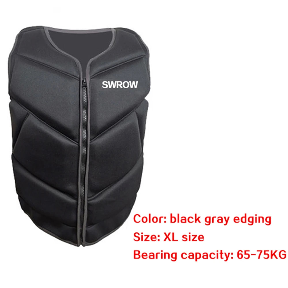 Neoprene Life Vest Adults Surf Life Jacket Ski Motorboats Kayak Raft For Boats Fishing Vest Swimming Drifting Vest Safety Rescue