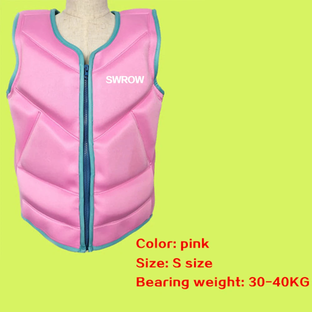 Neoprene Life Vest Adults Surf Life Jacket Ski Motorboats Kayak Raft For Boats Fishing Vest Swimming Drifting Vest Safety Rescue