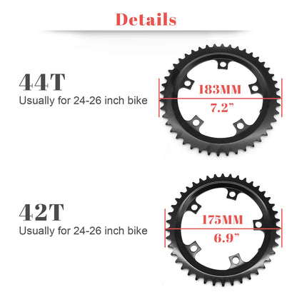 TSDZ2 TSDZ2B Tongsheng Mid Drive Motor 52T 48T 38T 36T 34T Chainwheel Chain Ring Set for Electric Bike Bicycle Kit