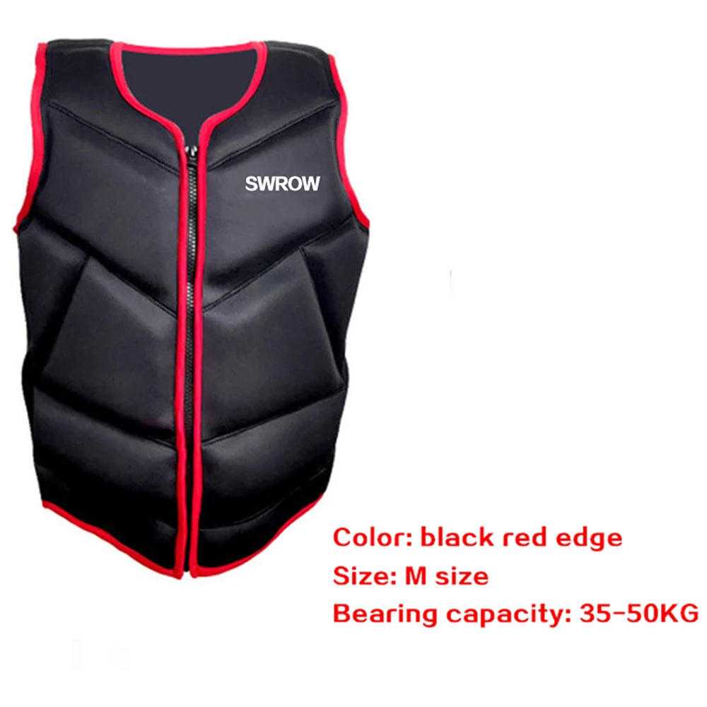 Neoprene Life Vest Adults Surf Life Jacket Ski Motorboats Kayak Raft For Boats Fishing Vest Swimming Drifting Vest Safety Rescue