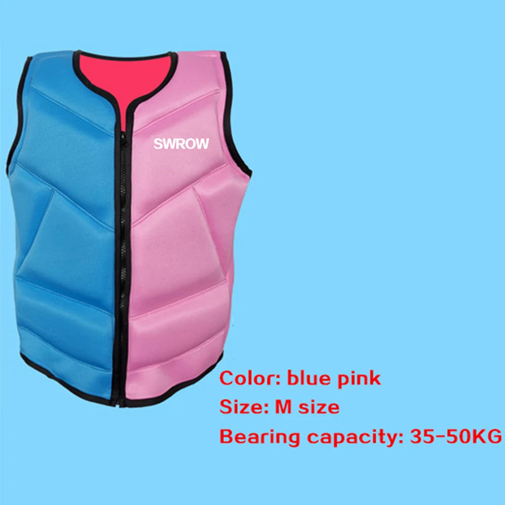 Neoprene Life Vest Adults Surf Life Jacket Ski Motorboats Kayak Raft For Boats Fishing Vest Swimming Drifting Vest Safety Rescue