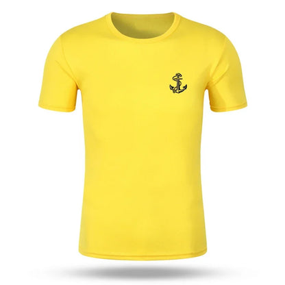 Quick Dry Men Running T-shirt Fitness Sports Top Gym Training Shirt Breathable Jogging Casual Sportswear Men's Breathable 2026