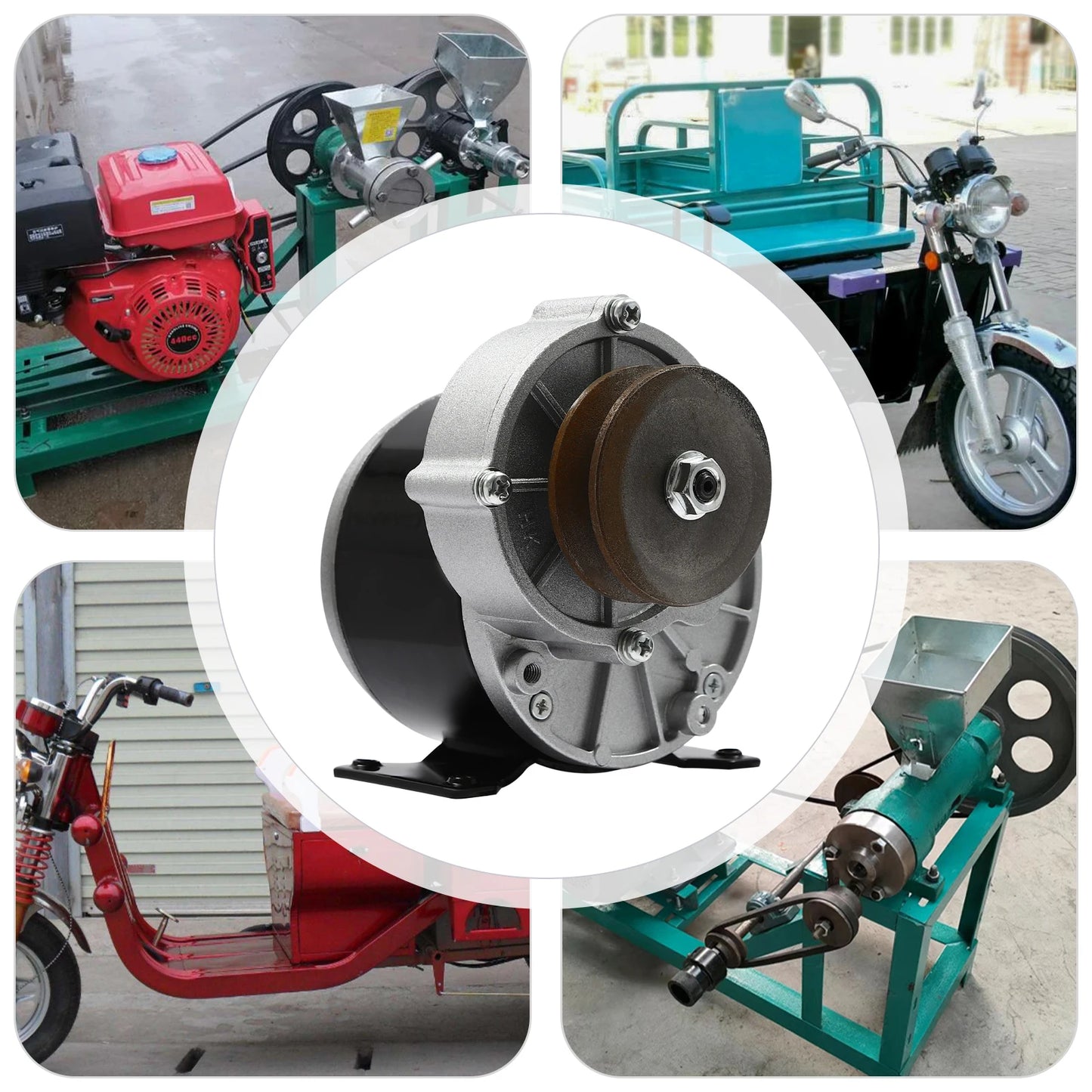 250w 24v Electric Bicycle Reduction Motor, Powerful Motor With Pulley, Gear Motor