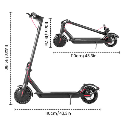 AiliFe Folding A8 Mini Electric Scooter Smart APP  8.5inch tire Foldable E Scooter Long Range Electric Scooters for Commuters