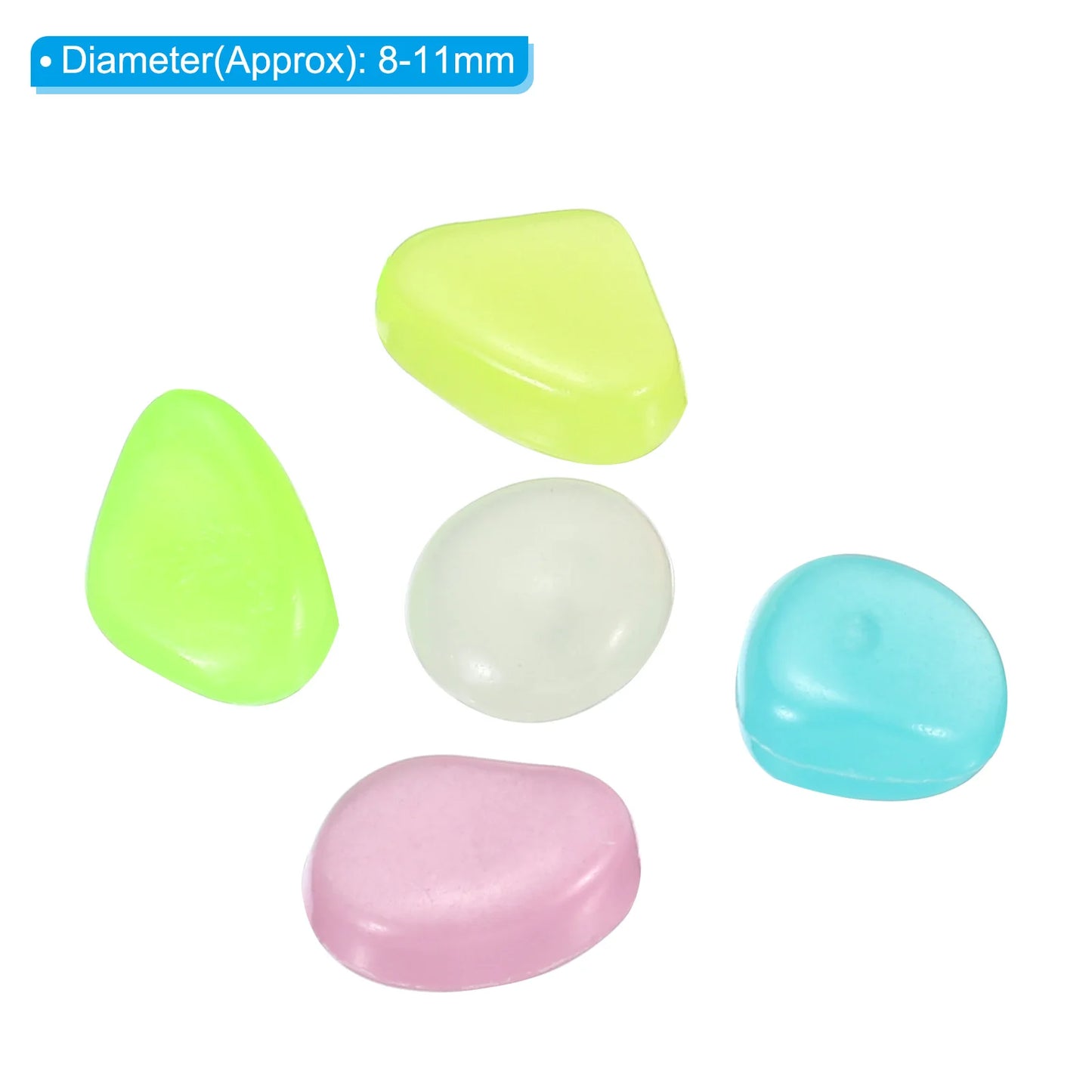 500pcs Glow Rocks 8-11mm