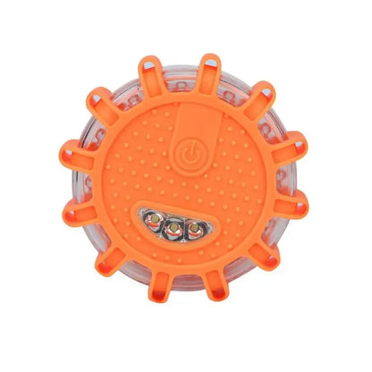 Emergency Traffic Safety Road Flare Flashing Warning Alarming Light 9 Modes 12 LED Magnetic Base Disc Beacon For Car Truck Boat