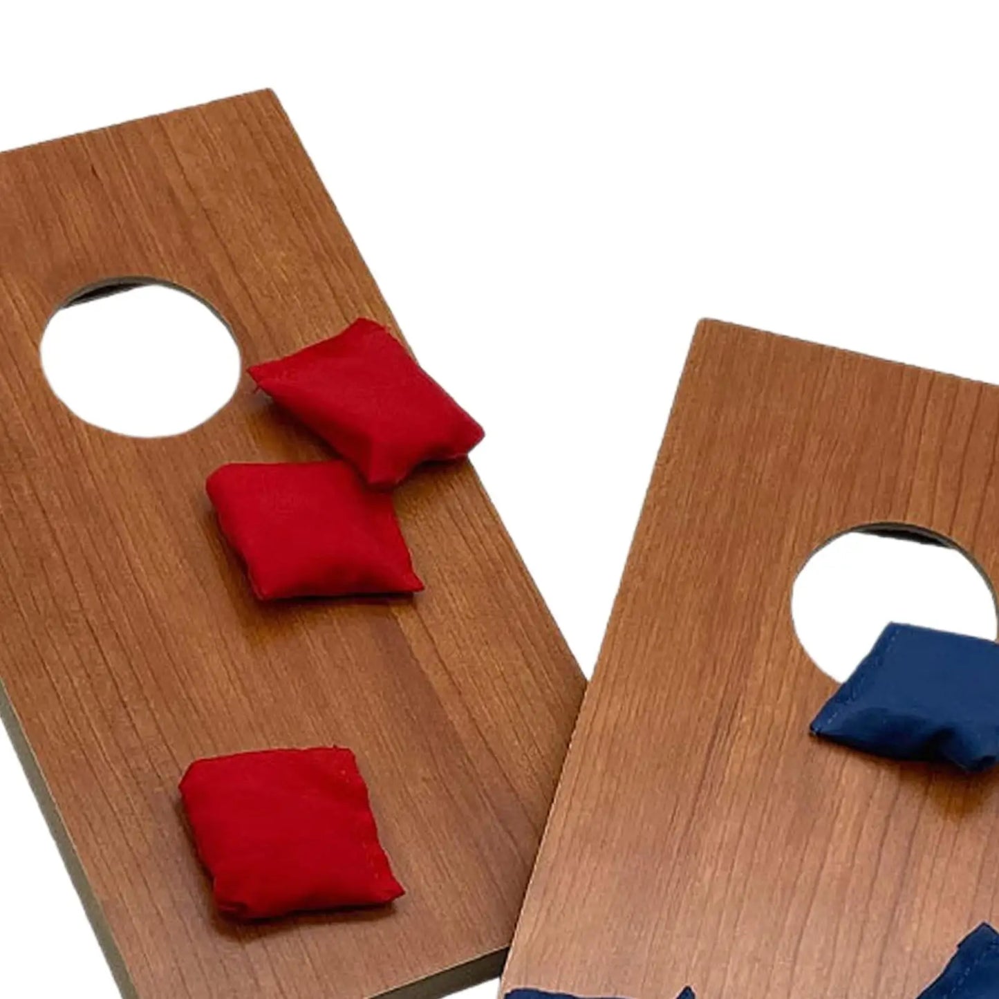 2Pcs Cornhole Set Outdoor Game Mini Desktop Cornhole Portable Tabletop Corn Holes Wood Corn Hole Boards Set with 8 Bags Gift