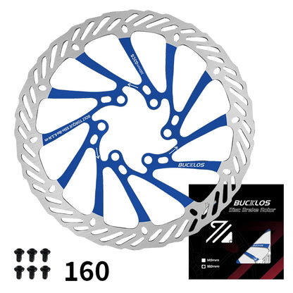 BUCKLOS Bike Disc Brake Rotor 140mm 160mm 180mm 203mm Bicycle Hydraulic Brakes Rotor Heat Dissipation Mtb Road Bike Rotors