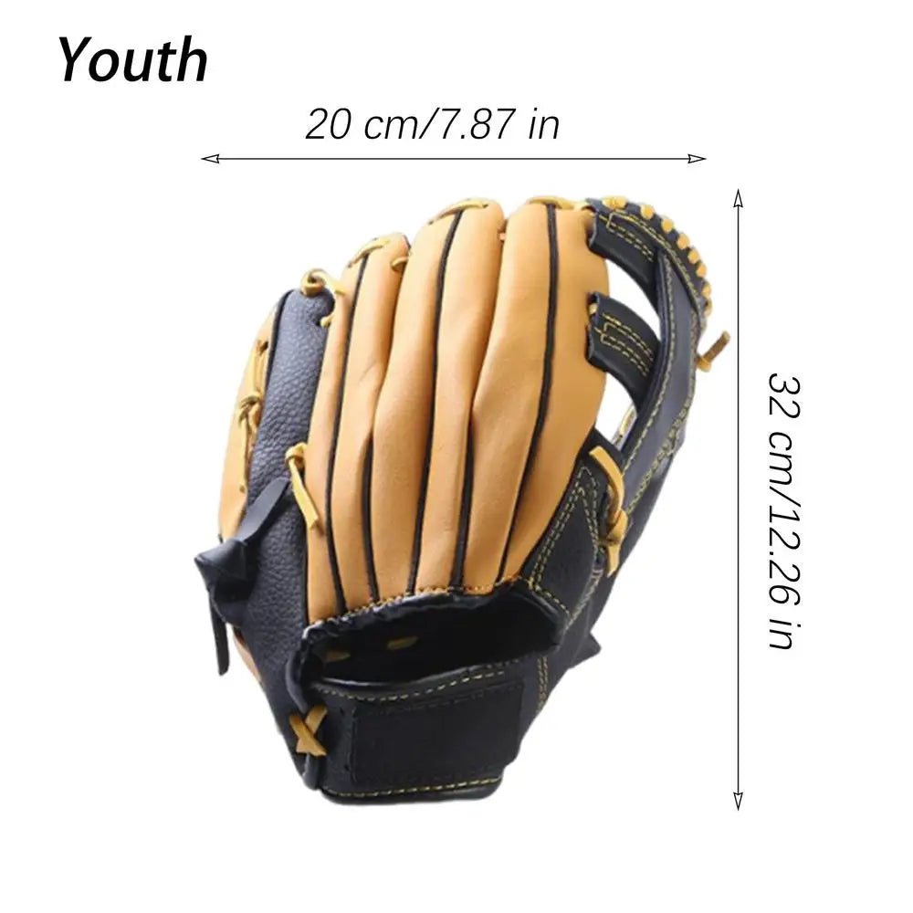 Baseball Glove Soft Training Mitt Leather Softball Glove for Youth Adults Practice Outfield
