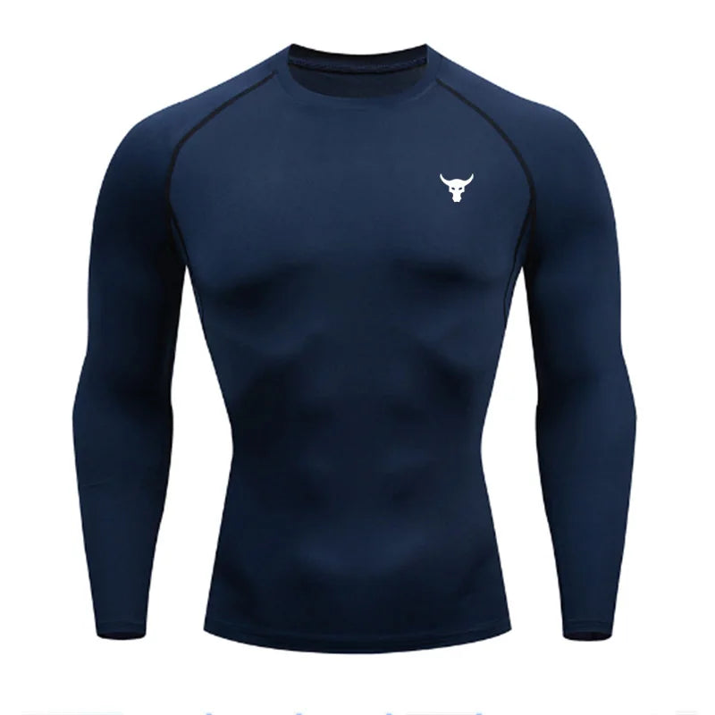 Men's and women's quick drying sportswear T-shirts long sleeved tight fitting clothes comfortable and breathable running clothes