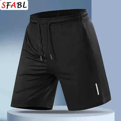 Quick-drying Shorts Men Board Short Pants Summer Breathable Sports Shorts Men Casual Elastic Running Gym Fitness Men's Shorts