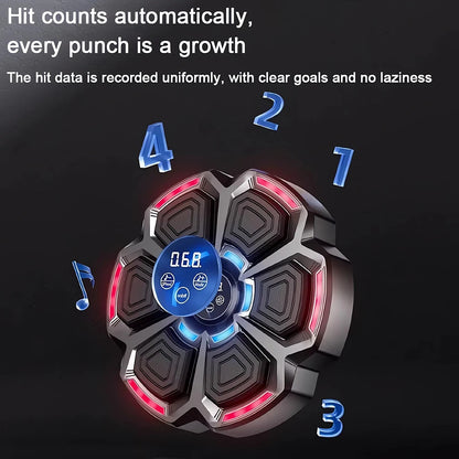 Music Boxing Machine Smart Bluetooth Wall Mounted Music Boxing Trainer Gym Home Electronic Boxing Target Punching Equipment