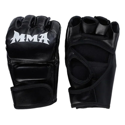 Professional Boxing Training Gloves Half Finger Leather Cushion for Adult Sanda Boxing UFC Training Sandbag Knuckles