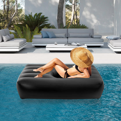 Post Surgery Recovery Bed with Hole,PVC Black Inflatable Bed, with Electric Air Pump for Beach Trips,Poolside,Camping, Traveling