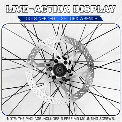 BUCKLOS Bike Disc Brake Rotor 140mm 160mm 180mm 203mm Bicycle Hydraulic Brakes Rotor Heat Dissipation Mtb Road Bike Rotors