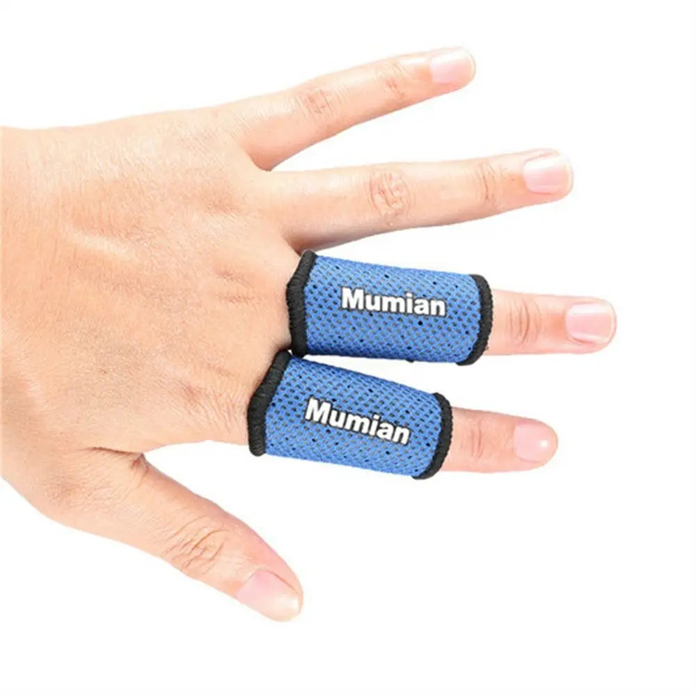 2Pcs Elastic Finger Sleeve Breathable Finger Support Band Basketball Volleyball Finger Protection Guard