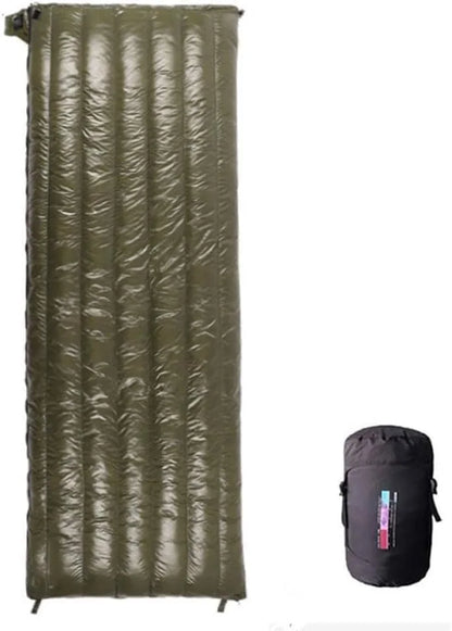 Outdoor camping, down sleeping bag, Ultralight and warm, 95% white goose down 800g filling, envelope type, adult sleeping bag