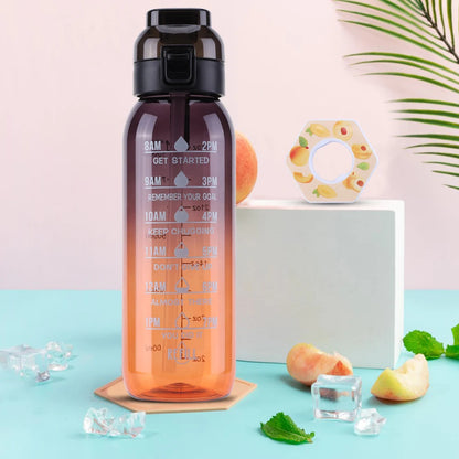 1000ML Fragrance Smelling Water Bottle Portable Air Water Up Bottle Scent Straw Water Cup with Flavor Pod for Outdoor Sports