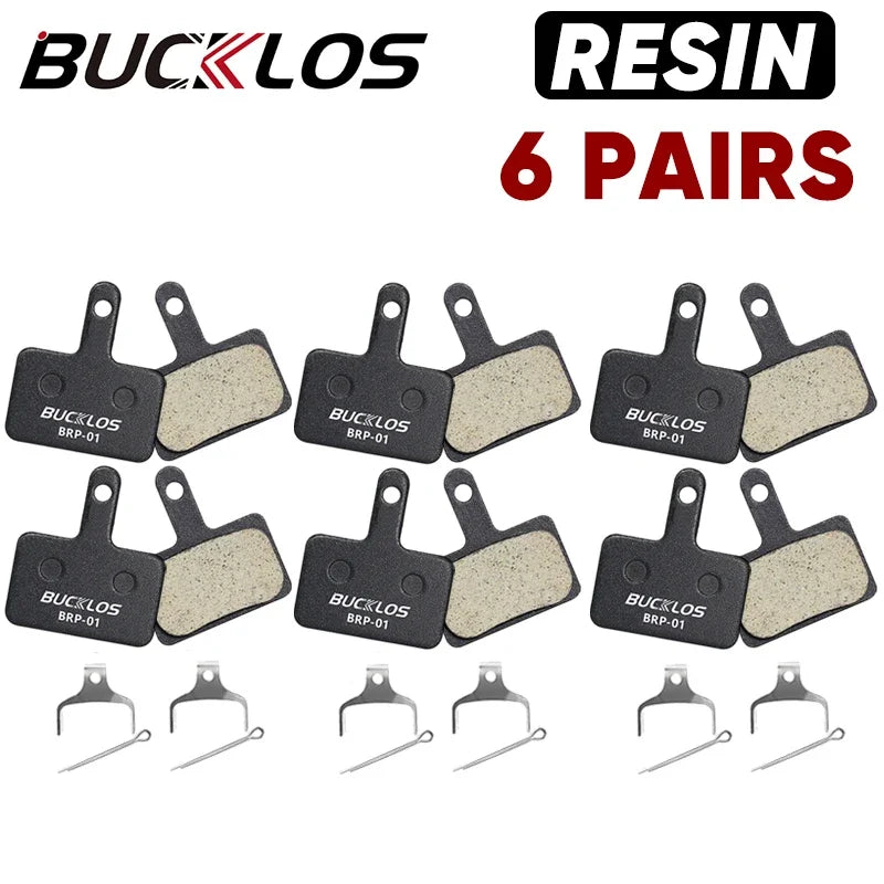 BUCKLOS Bike Brake Pad Resin Disc Pads For SHIMANO B01S Wear-resistant MTB Bicycle Hydraulic Brake Pad for B03S B05S Brake Parts