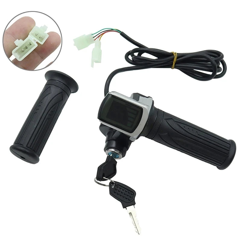 36V 48V1000W Smart Brushless Controller With Key Power Speed Rotary Throttle For Electric Scooter Bike Accessories