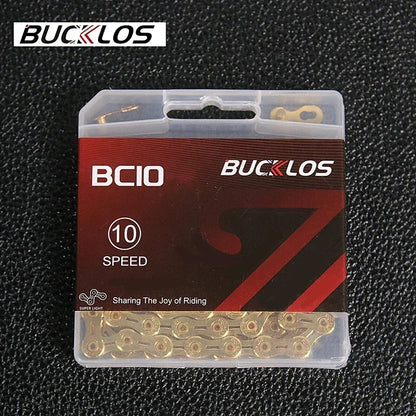 BUCKLOS Bicycle Chain 10v 11v 11EL 11SL Chain 8s 9s 10s 11s 12s Speed Bike Current 116/126 Links High Quality Chain for SHIMANO