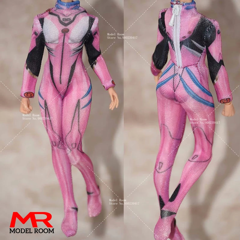 1/12 Scale Female Cosplay Combat Suit Bodysuit Jumpsuit Clothes Model Fit 6'' Romankey Soldier Action Figure Body Dolls