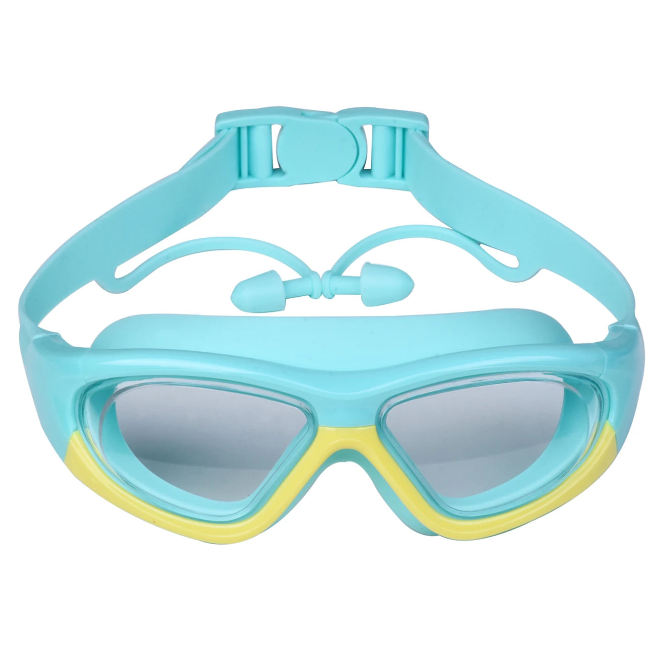High-Definition Children's Swimming Goggles for Boys and Girls, Anti-Fog Swimming Goggles, Large-Frame Goggles, Comfortable Silicone