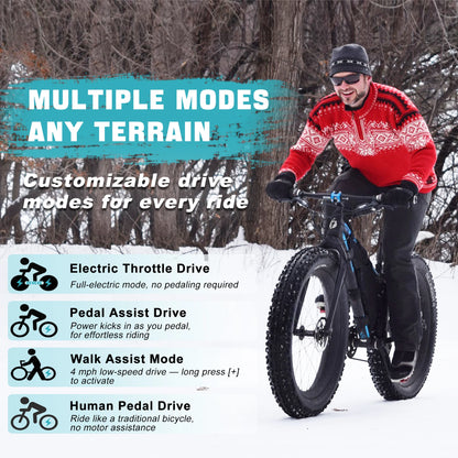 BAFANG 750W G062 Fat Tire Electric Bike Conversion Kit – 1300W Peak Rear Hub Motor for E-Bike, 20/26 inch Options, 175mm Dropout