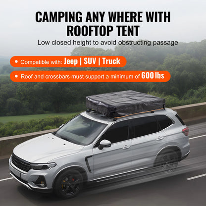 Rooftop Tent Hardshell Folding Tent with Telescopic Ladder